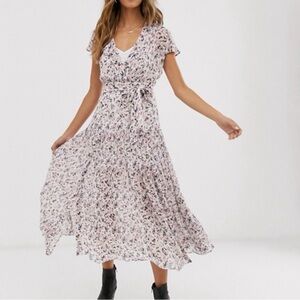 All Saints Floral Dress Midi Dress